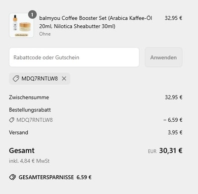 Beweis f&uuml;r die Arbeit balmyou gutscheincodes und wo zu setzen oder zu verwenden balmyou Gutschein, hinzugef&uuml;gt am 2025-05-06 07:19:16.