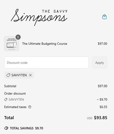 Proof of working The Savvy Simpsons promo codes and where to put or use The Savvy Simpsons coupon, added on 2025-05-20 01:36:25.