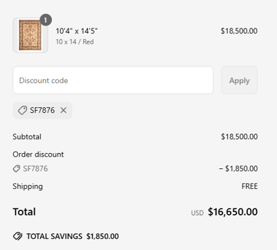 Proof of working Davies Reid Rugs discount codes and where to put or use Davies Reid Rugs coupon, added on 2025-05-27 00:00:00.