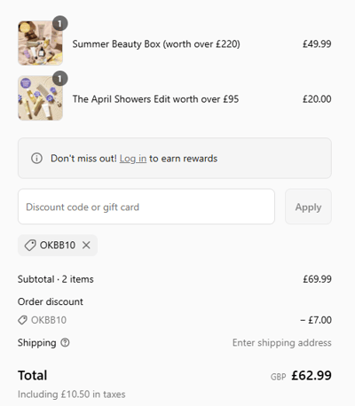 Proof of working OK! Beauty Box voucher codes and where to put or use OK! Beauty Box coupon, added on 2025-05-27 08:50:30.