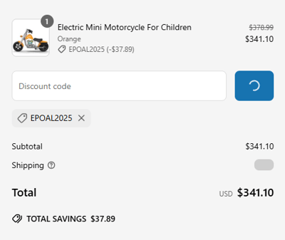 Proof of working EPOAL discount codes and where to put or use EPOAL coupon, added on 2025-06-09 00:00:00.