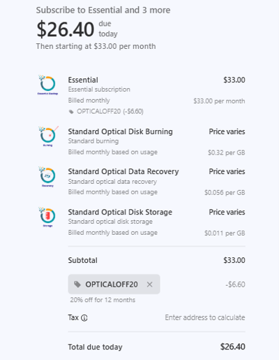 Proof of working OpticalBackup promo codes and where to put or use OpticalBackup coupon, added on 2025-06-13 00:00:00.