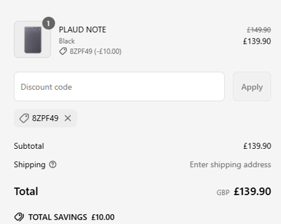 Proof of working PLAUD.AI coupon codes and where to put or use PLAUD.AI coupon, added on 2025-06-16 00:00:00.
