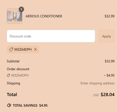 Proof of working AROVE Beauty discount codes and where to put or use AROVE Beauty coupon, added on 2025-06-17 00:00:00.