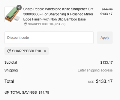 Proof of working Sharp Pebble coupon codes and where to put or use Sharp Pebble coupon, added on 2024-06-01 00:00:00.