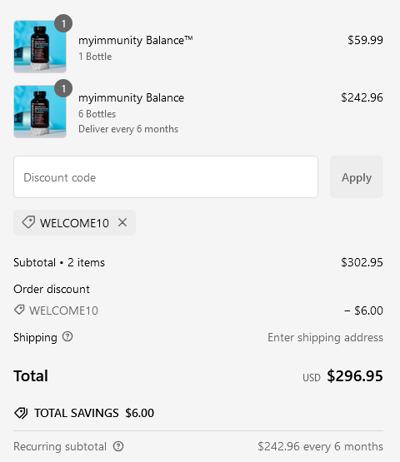 Proof of working myImmunity coupon codes and where to put or use myImmunity coupon, added on 2024-12-01 00:00:00.