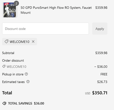 Proof of working WaterAnywhere coupon codes and where to put or use WaterAnywhere coupon, added on 2024-08-07 00:00:00.