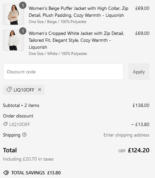 proof of working Liquorish Online discount codes LIQ1✱✱✱✱