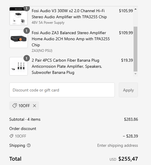proof of working Fosi Audio coupon codes 10OFF