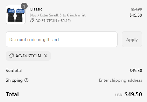 proof of working Versa Gripps discount codes AC-F4J7TCLN