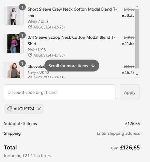 proof of working Lavender Hill Clothing discount codes AUGUST24