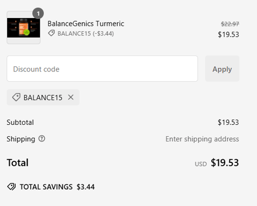 proof of working BalanceGenics coupon codes BALANCE15