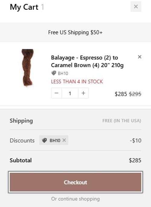 proof of working Bombay Hair discount codes BH10