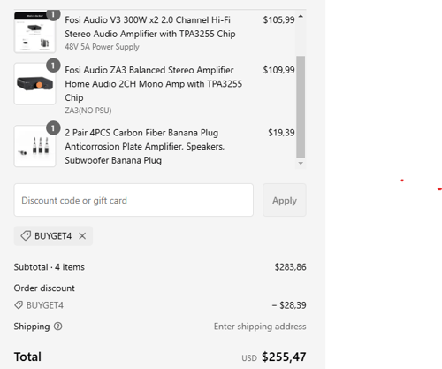 proof of working Fosi Audio coupon codes BUYGET4