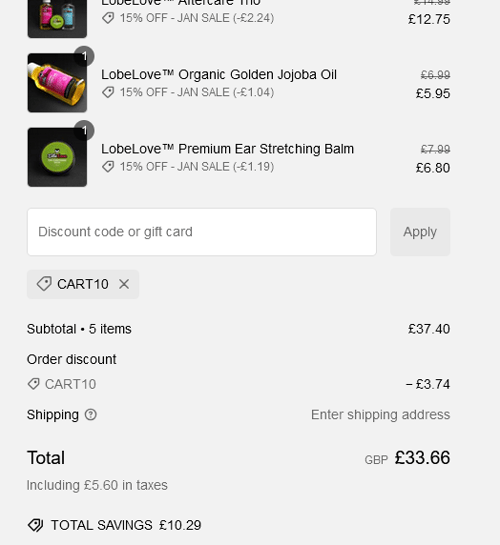 proof of working Stretch It Body Jewellery discount codes CAR✱✱✱