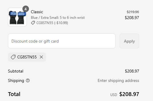 proof of working Versa Gripps discount codes CG8STN55