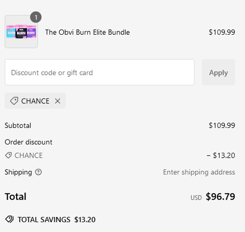 proof of working Obvi discount codes CHANCE 