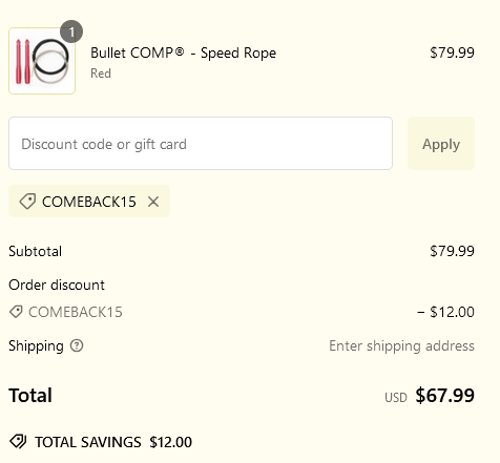proof of working Elite Jumps discount codes COMEBACK15