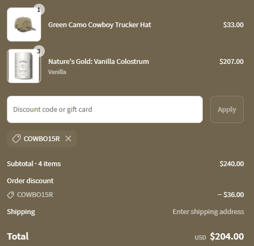 proof of working Cowboy Colostrum discount codes COWB✱✱✱✱