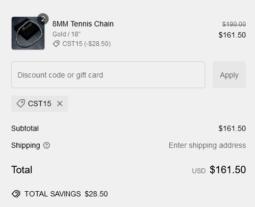 proof of working IceClique Jewelry discount codes CST15