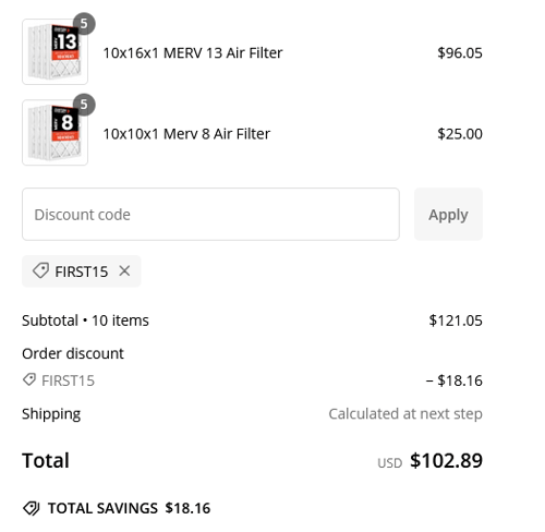 proof of working Custom Filters Direct discount codes FIRS✱✱✱