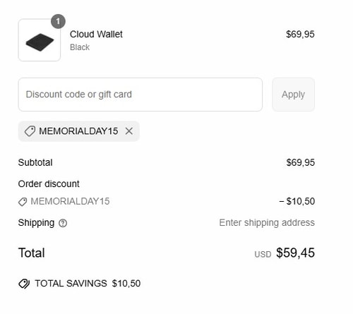 proof of working Double Oak Essentials discount codes MEMORIALDAY15