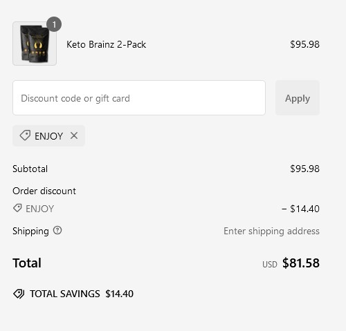 proof of working Keto Brainz discount codes ENJOY