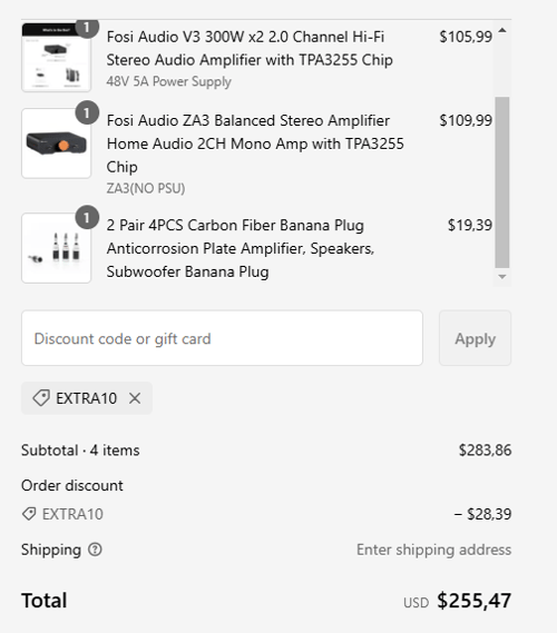 proof of working Fosi Audio coupon codes EXTRA10