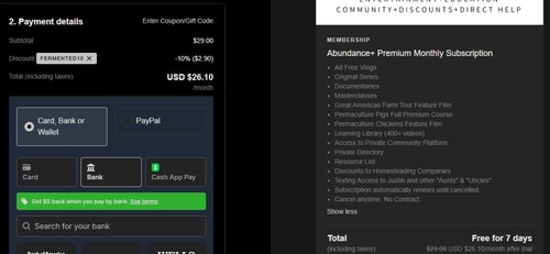 proof of working Abundance Plus discount codes FERMENTED10