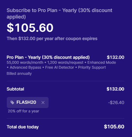 proof of working Walter Writes AI promo codes FLASH20