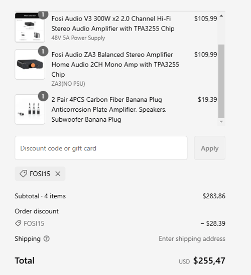 proof of working Fosi Audio coupon codes FOSI15