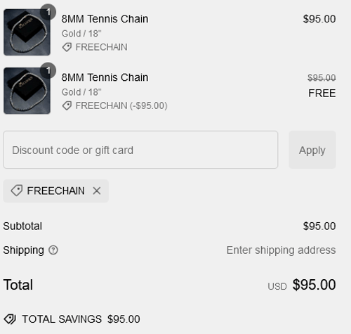 proof of working IceClique Jewelry discount codes FREECHAIN