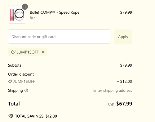 proof of working Elite Jumps discount codes JUMP15OFF