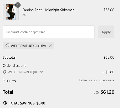 proof of working WRAY NYC discount codes WELCOME-RTXQKHPV