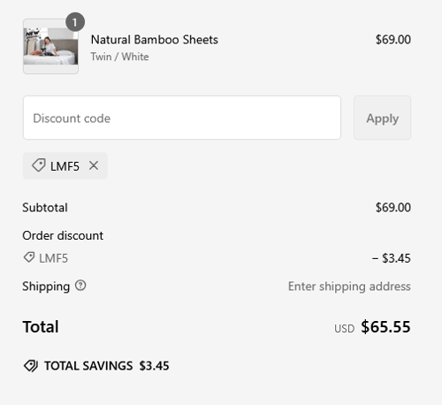 proof of working Latex Mattress Factory discount codes LMF5