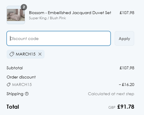 proof of working That Home Shop discount codes march15