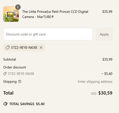proof of working MarTUBE discount codes 37Z2-9EY8-NKX8