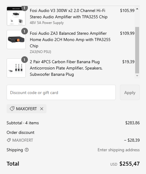 proof of working Fosi Audio coupon codes MAXOFERT