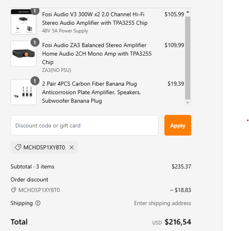 proof of working Fosi Audio coupon codes MCHDSP1XYBT0