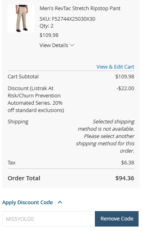 proof of working Propper discount codes MISSYOU20