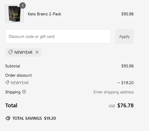 proof of working Keto Brainz discount codes NEWYEAR