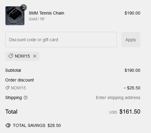 proof of working IceClique Jewelry discount codes NOW15