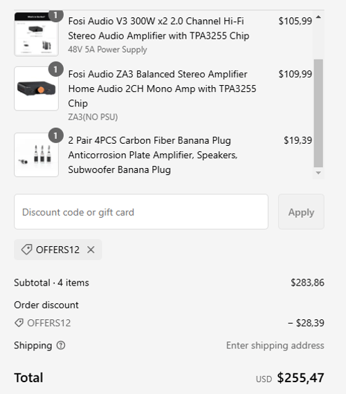 proof of working Fosi Audio coupon codes OFFERS12