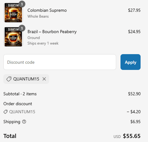 proof of working Quantum Brew coupon codes QUANT✱✱✱✱