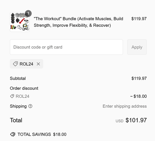 proof of working Rollga Foam Rollers coupon codes ROL24