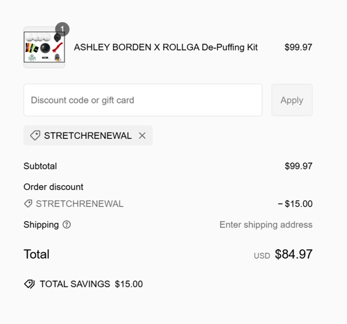 proof of working Rollga Foam Rollers coupon codes STRETCHRENEWAL
