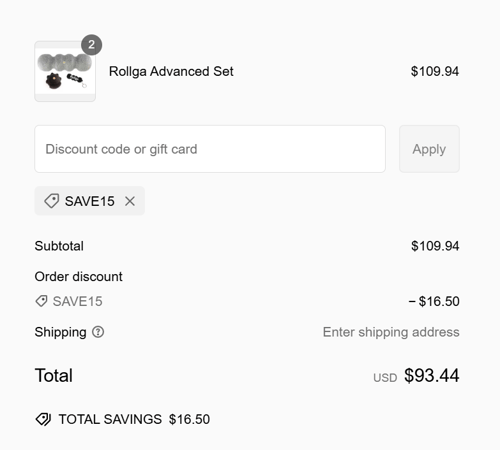 proof of working Rollga Foam Rollers coupon codes SAVE15