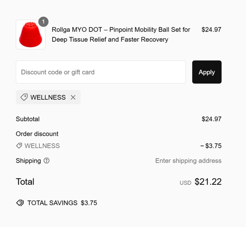 proof of working Rollga Foam Rollers coupon codes WELLNESS