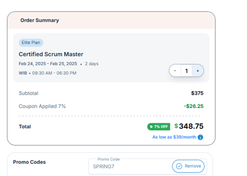 proof of working Techademy coupon codes SPRING7