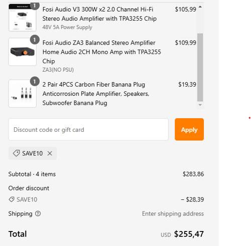 proof of working Fosi Audio coupon codes SAVE10